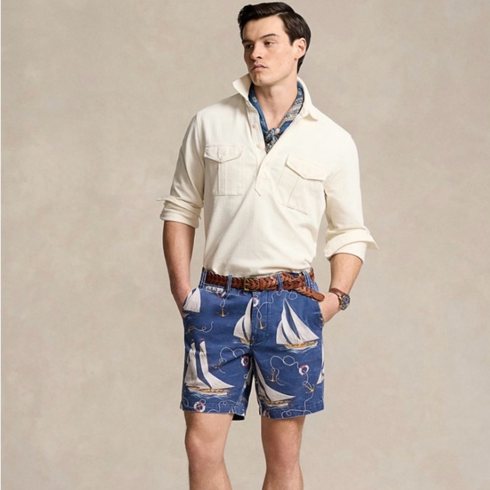 Polo Ralph Lauren
Men's 8-Inch Straight-Fit Sailboat Twill Shorts